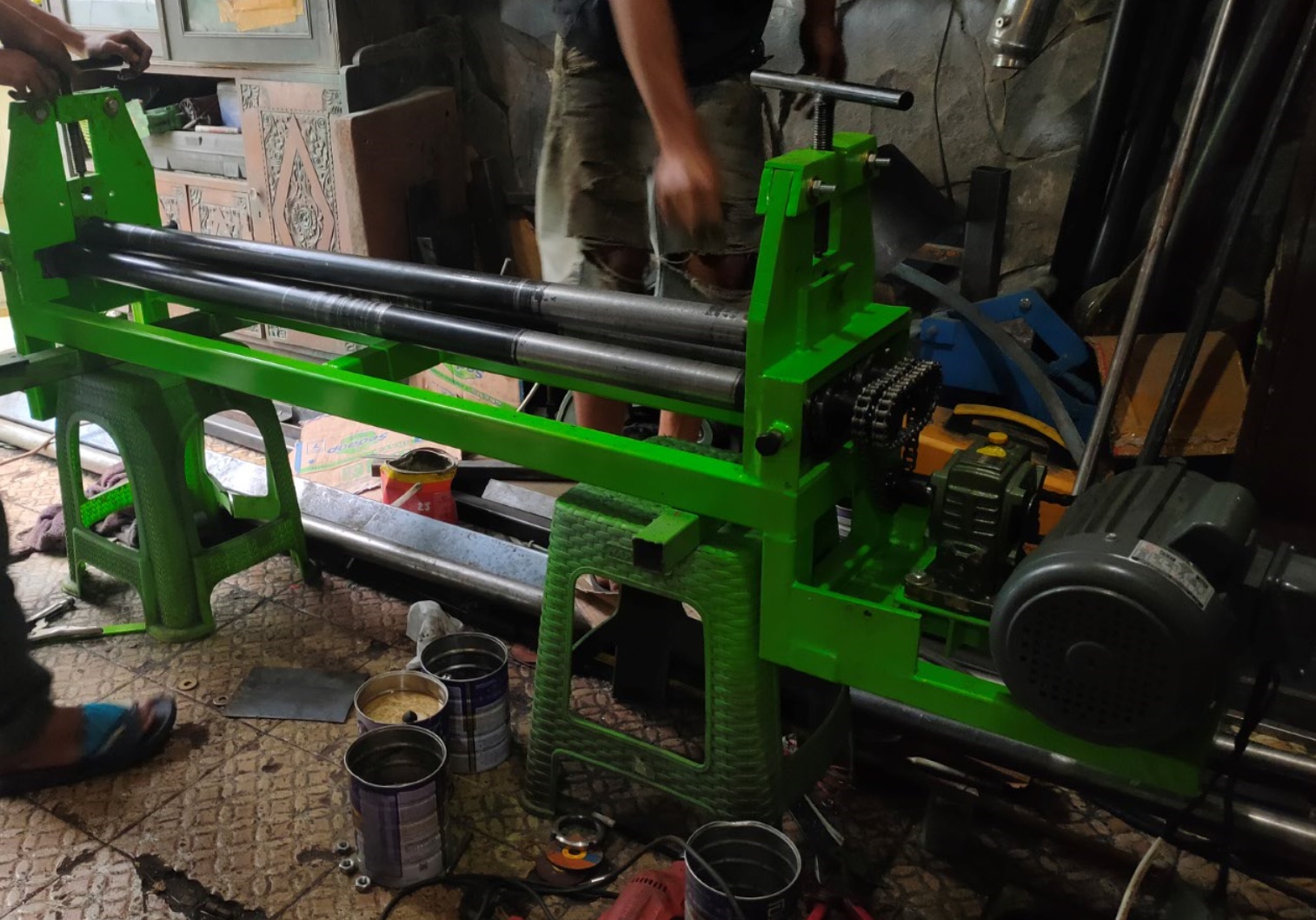 Mesin Roll Plat Otomatis 2HP