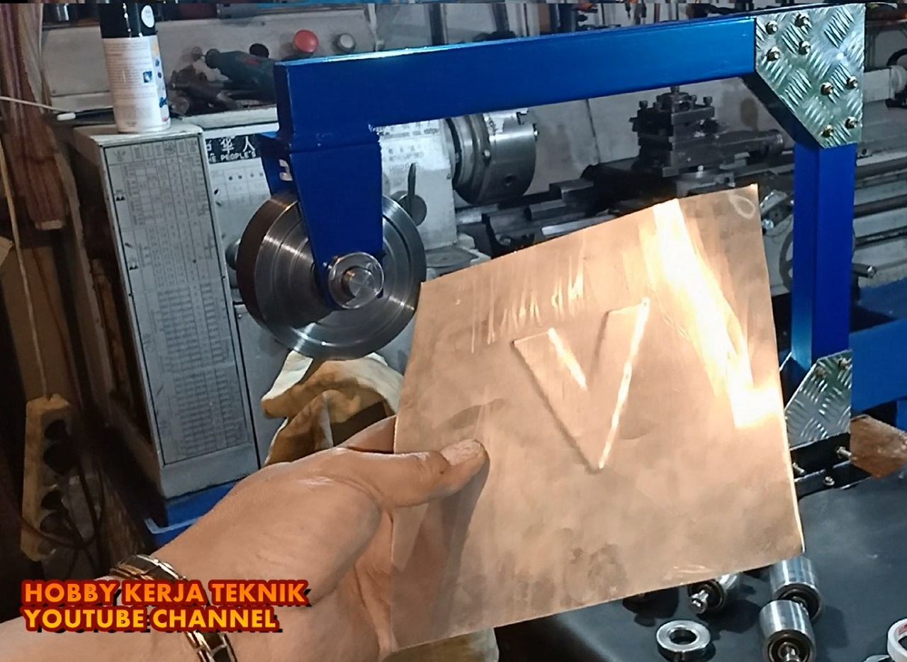 English Wheel Alat Embos Roll Plat