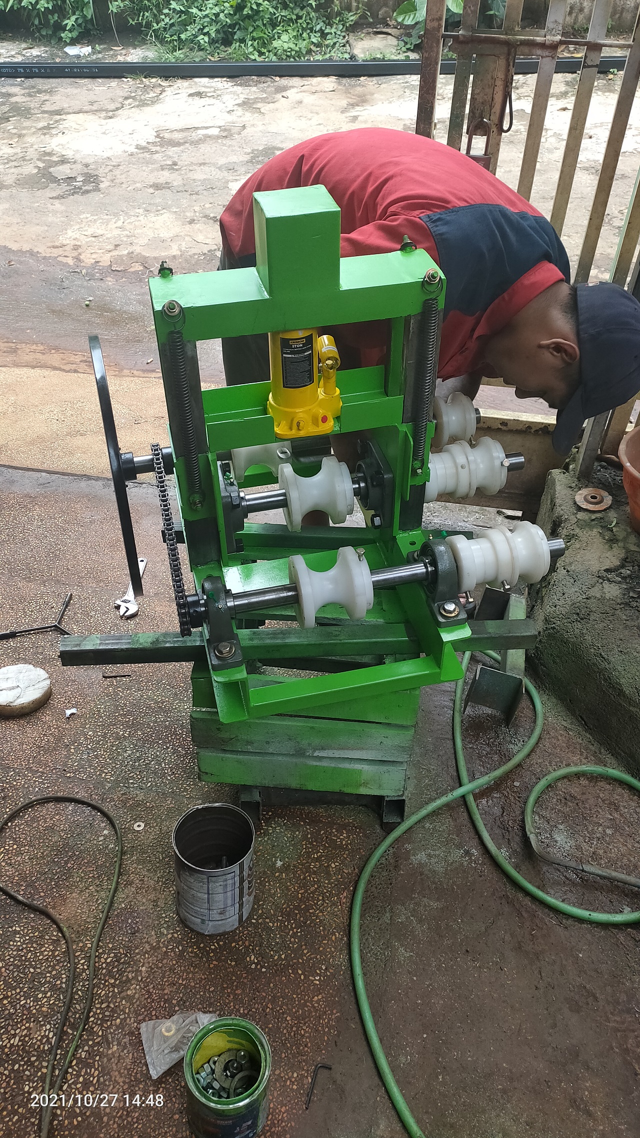 Bead Roller Manual untuk Membuat Profil Plat Aluminium atau Plat Besi