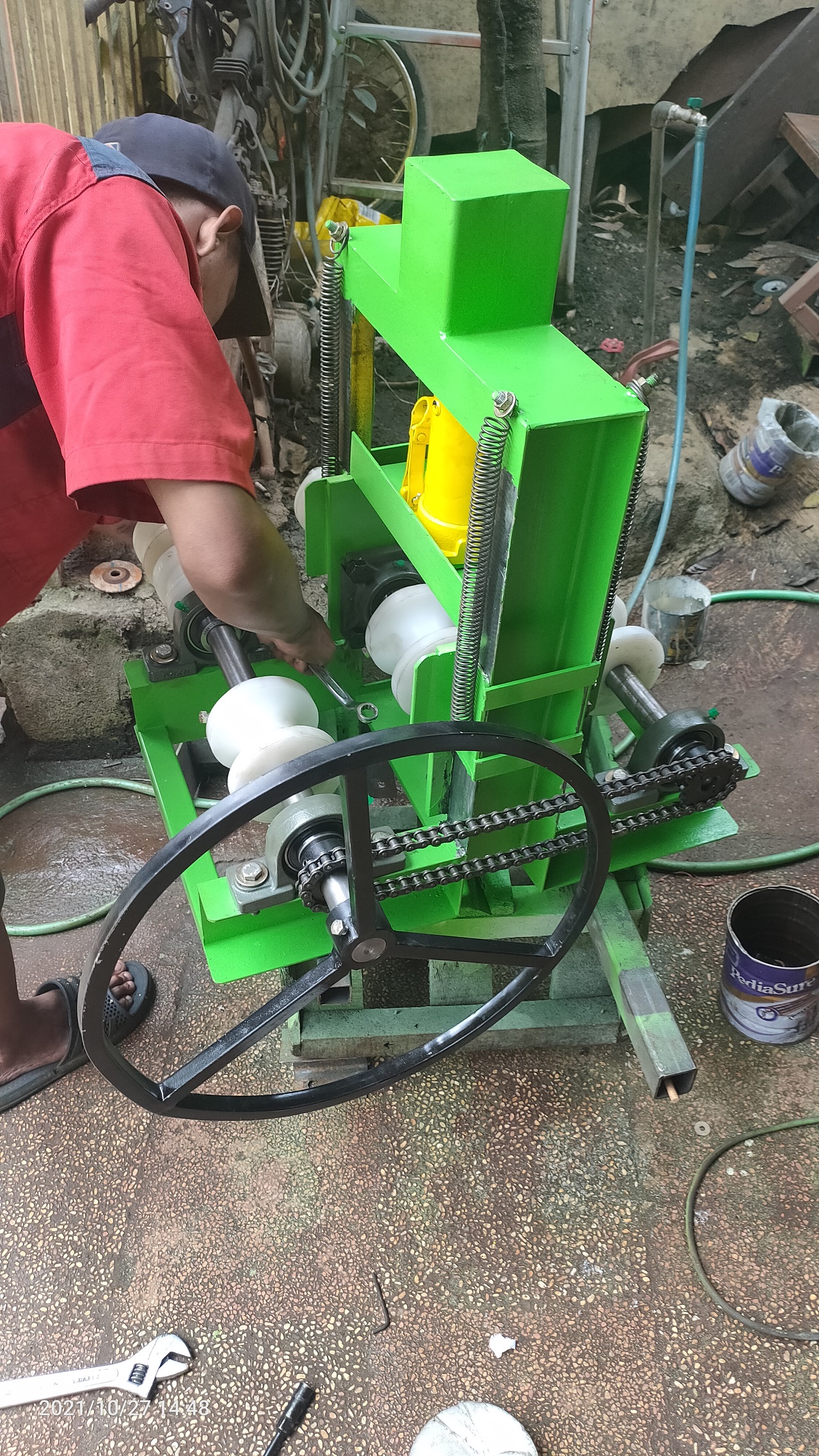 Bead Roller Manual untuk Membuat Profil Plat Aluminium atau Plat Besi