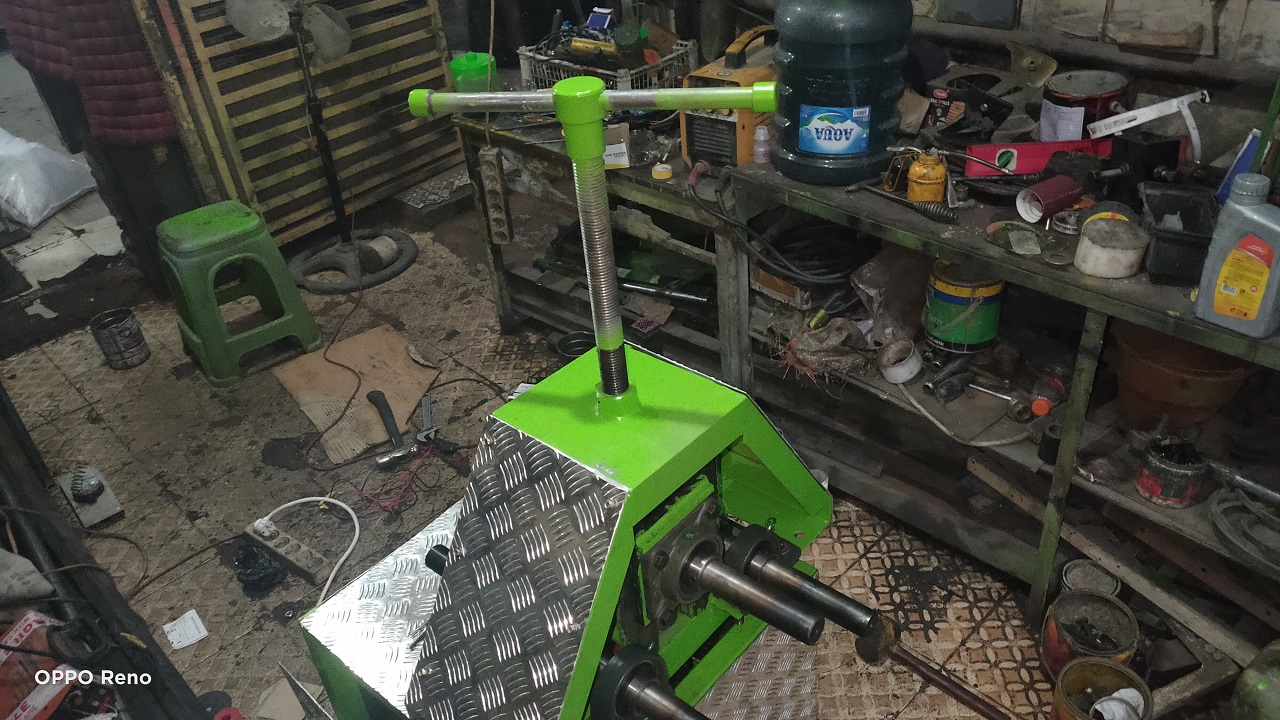 Mesin Roll Pipa Oromatis 2HP untuk Membuat Pipa Lengkung atau Lingkaran