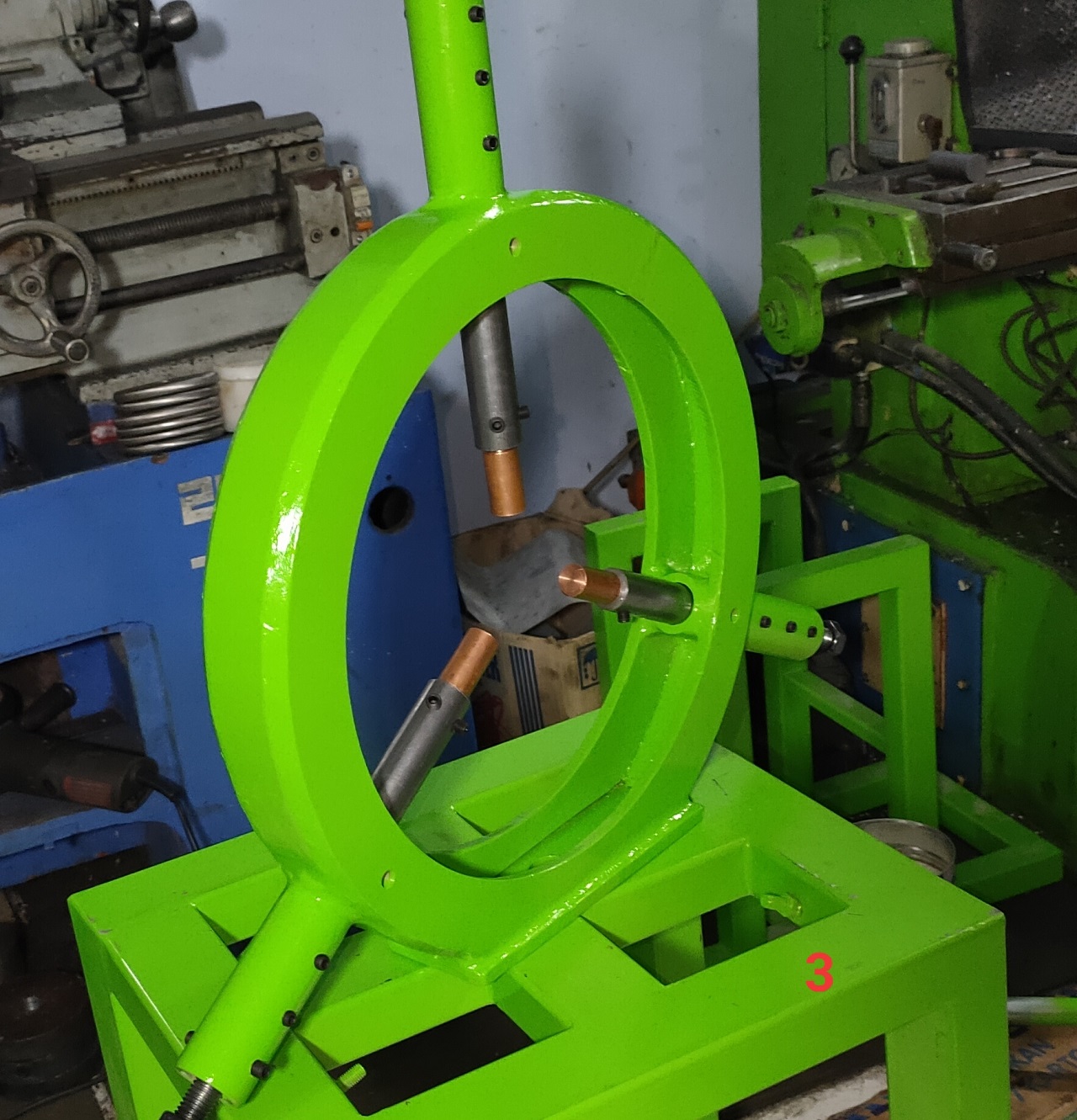 Steady Rest Brill Mesin Bubut untuk Dudukan Pipa atau Besi As pada Mesin Bubut